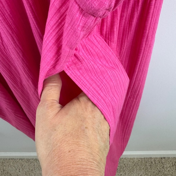 LIVI LANE BRYANT Pink Flame Sleeveless Hooded Ribbed Dress NWT / Plus 38 - 40 - Picture 15 of 16